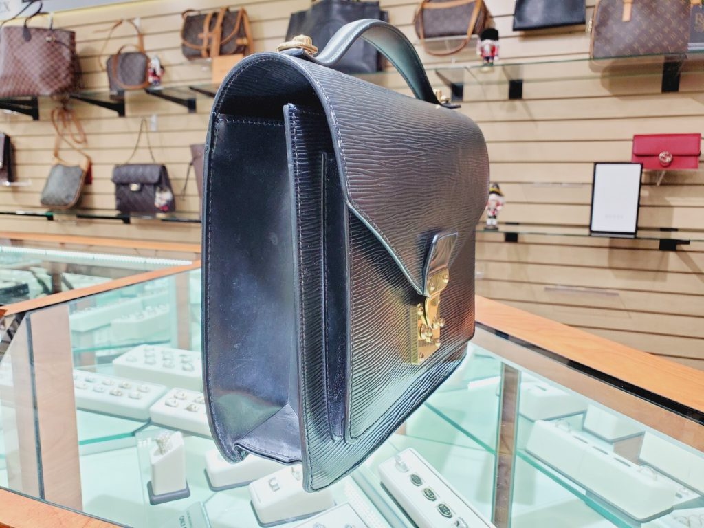 Louis Vuitton briefcase EPI leather - Pinth Vintage Luggage