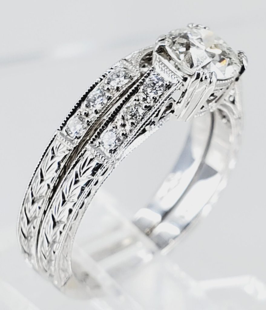 diamond and white gold ring
